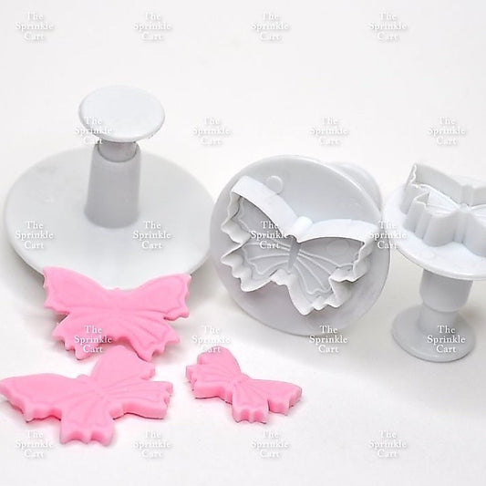 Fondant Plunger For DIY Cake Decoration Shapes Butterfly Snowflakes Flower Occasions Cutter TSC