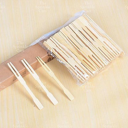 Wooden and Plastic Disposable Food Utensil Spoon Fork Knife Picks Barbeque Stick for Party Use TSC