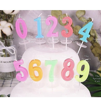 1pc RANDOM COLOR Number Candle for Birthday Cake Party Supplies TSC