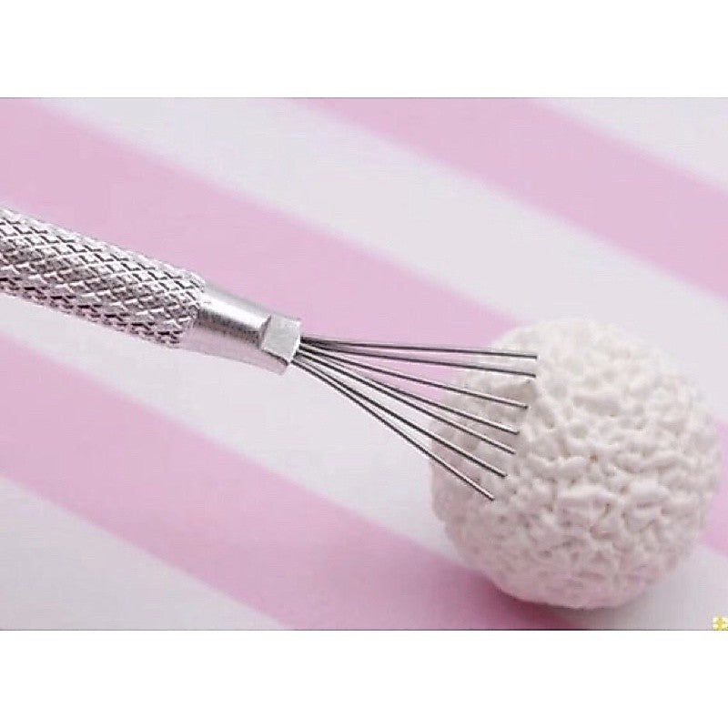 Aluminum 7-Pin Wire Pro Needle and Precision Knife Modelling Tool for Gumpaste Fondant Cake and DIY Clay Arts TSC