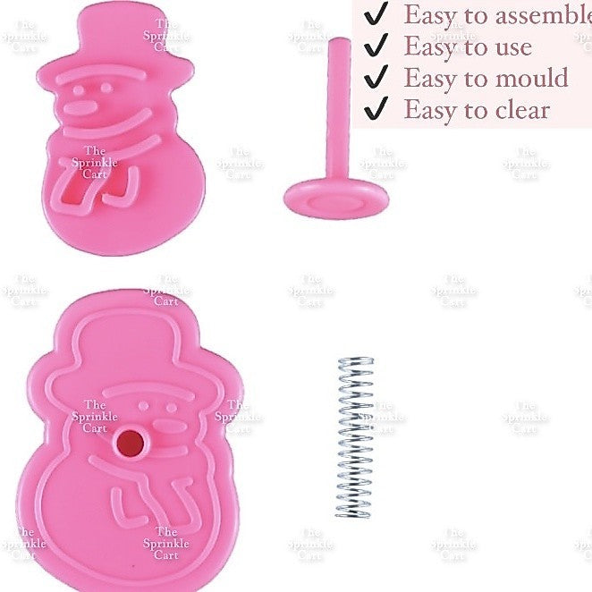 Christmas Icon Cookie Molder Plunger Cutter Tool TSC