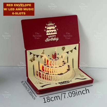 Surprise Money Accordion Angpao Envelope for Birthday Christmas Valentines and Mothers DayTSC