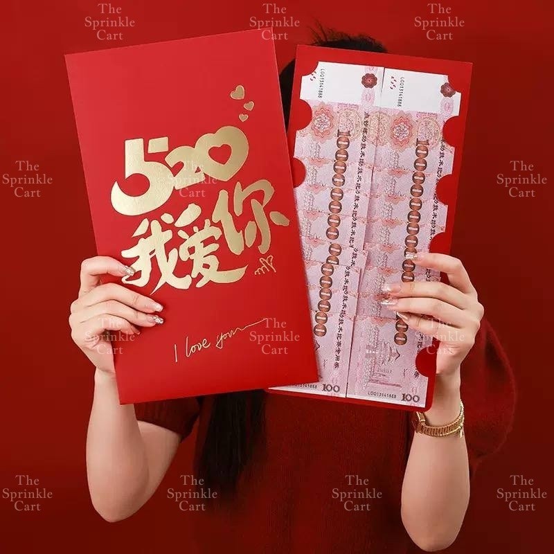 Surprise Money Accordion Angpao Envelope for Birthday Christmas Valentines and Mothers DayTSC