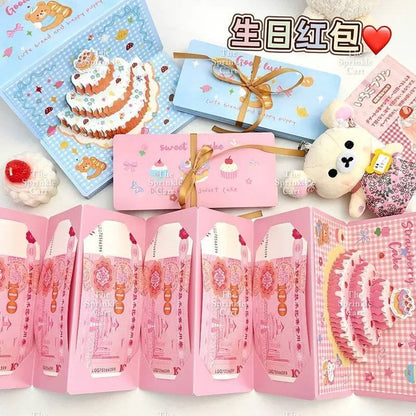 Surprise Money Accordion Angpao Envelope for Birthday Christmas Valentines and Mothers DayTSC