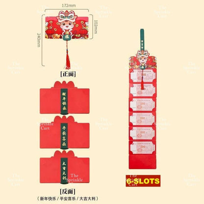 Surprise Money Accordion Angpao Envelope for Birthday Christmas Valentines and Mothers DayTSC