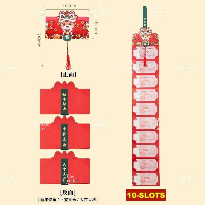 Surprise Money Accordion Angpao Envelope for Birthday Christmas Valentines and Mothers DayTSC