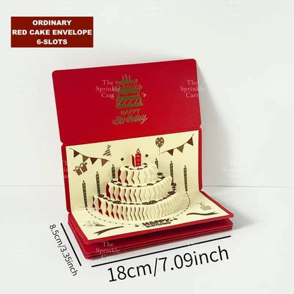 Surprise Money Accordion Angpao Envelope for Birthday Christmas Valentines and Mothers DayTSC