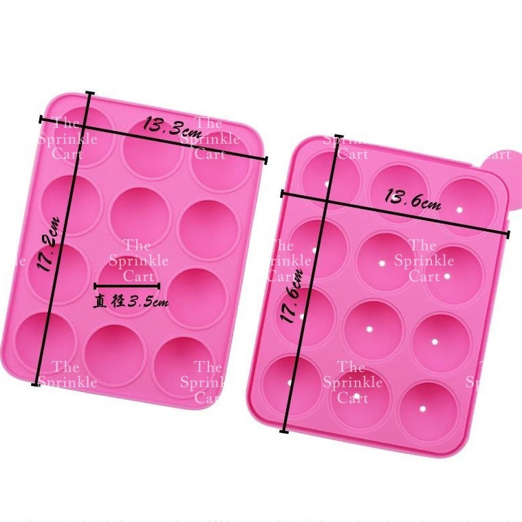 Lollipop Chocolate Silicone Molder Baking Candy Plastic Mold Cake Pop Plastic OPP TSC