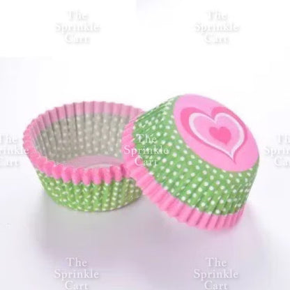 100pcs Cupcake Liner 3oz Muffin Paper Cups Colored and with Design Baking