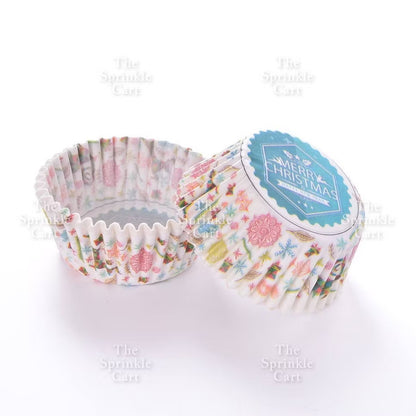 100pcs Cupcake Liner 3oz Muffin Paper Cups Colored and with Design Baking
