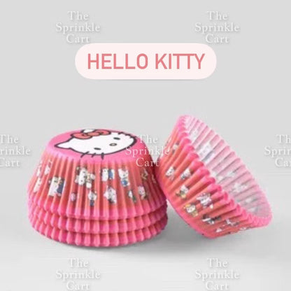 100pcs Cupcake Liner 3oz Muffin Paper Cups Colored and with Design Baking
