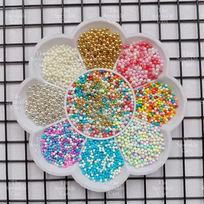 Non-Pareils Edible Sprinkles Dragees Bauble Cake Decoration Sprinkles Colorful 50grams