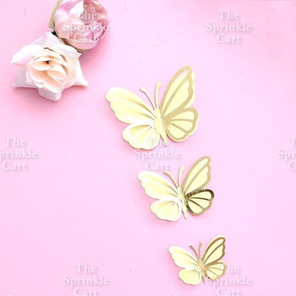 Leaf Fan Cake Toppers Paper Folding Butterfly Paper Topper Mini Paper Fan Round Cake Decoration